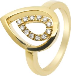 Кольцо из золота с бриллиантом Русские Самоцветы (Арт.vz009jb2_52)