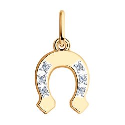 Подвеска из золота с фианитами (Арт.034845)
