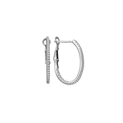 Серьги из серебра с фианитом (Арт.cz-e02263-x-w-x-x-w)