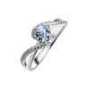 Кольцо с топазом и фианитами «Весенний Вихрь» серебро 925 Fresh Jewelry (арт.CZ-R00935-X-W-SBT-X-W)
