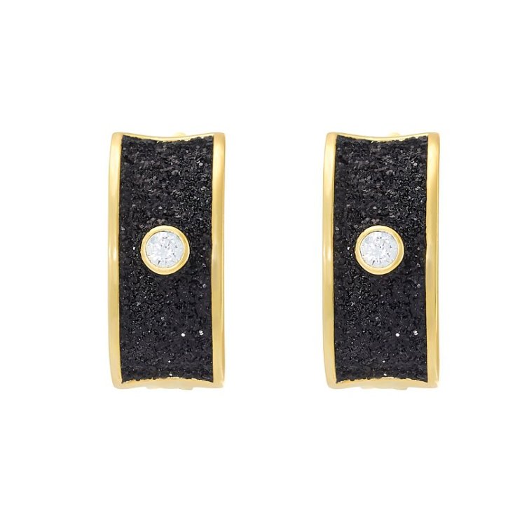 Серьги из серебра с фианитом (Арт.gl-e139-1-x-l-w-x-b)