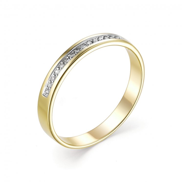 Золотое кольцо с бриллиантом Алькор КЮЗ (Золото) 13235-300