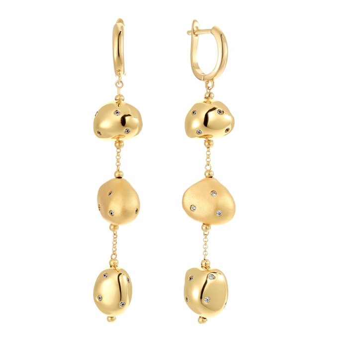 Серьги из серебра с куб. цирконием (Арт.rb-e326-2-x-l-x-x-w)