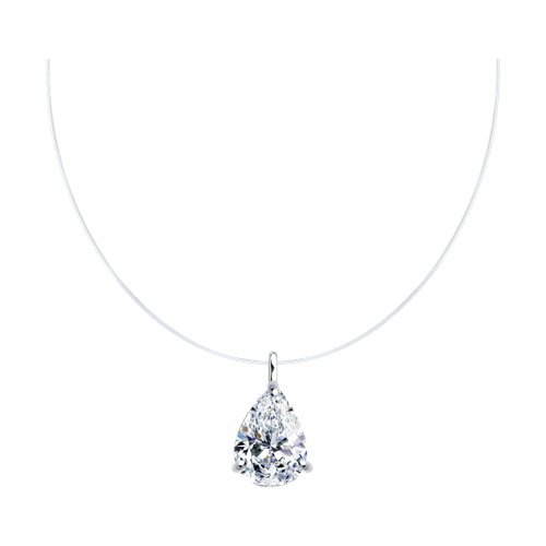 Колье из серебра с фианитом (Арт.94070750)