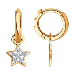 Серьги из золота с бриллиантами (Арт.1021554)