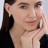 Серьги серебряные с синтетическим жемчугом «Три перлы» SOKOLOV (арт.94-120-00002-1)