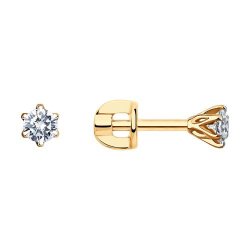 Серьги из золота с бриллиантами (Арт.1021795)