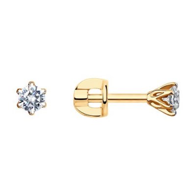 Серьги из золота с бриллиантами «Солнечный луч» SOKOLOV (арт.1021795)