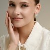 Серьги из серебра с фианитом «Трио сияния» Соколов (арт.00173)