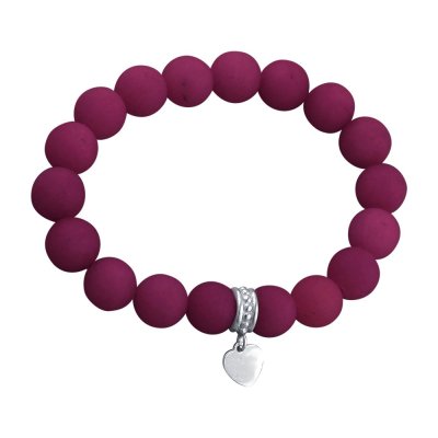 Браслет с кварцем и серебряной вставкой «Карамельное Сердце» Estet (арт.01Б452355-10)