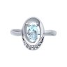 Кольцо из серебра с топазом и фианитами (Арт.94-310-02686-2)