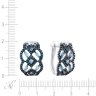 Серьги из белого золота с бриллиантом и топазом (Арт.me31406-bl-swbt_sr_dl_bt_wg)