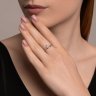 Кольцо из белого золота с бриллиантами (Арт.1012655-3)