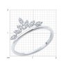 Кольцо из белого золота с бриллиантами (Арт.1012655-3)