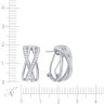 Серьги из белого золота с бриллиантом (Арт.q846dwc4wt_wg)