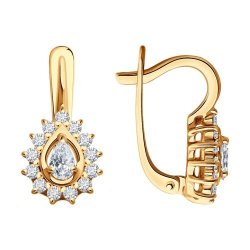 Серьги из золота с бриллиантами (Арт.1022208)