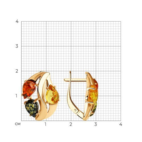 Серьги из серебра (Арт.93-320-00456-1)