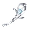 Брошь из серебра с топазом и фианитами (Арт.94-340-01049-1)