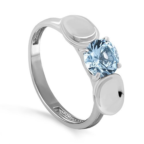 Кольцо серебряное с кристаллом Swarovski «Небесный акцент» Kabarovsky (арт.11-257-73100)