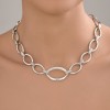 Колье из серебра с фианитами «Сияние Овалов» Соколов (арт.9407)