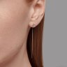 Серьги из серебра с фианитами (Арт.94026414)