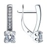 Серьги из серебра с фианитами (Арт.94-120-01712-1)