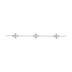 Браслет из серебра с фианитами (Арт.94051175)