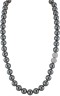 Ожерелье серебро с жемчугом и куб. цирконием «Pearl Kiss Noir» Rivoli (арт.32L-SK-31)
