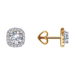Серьги из золота с фианитами (Арт.51-122-02355-1)