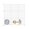 Серьги из золота с фианитами (Арт.51-122-02355-1)