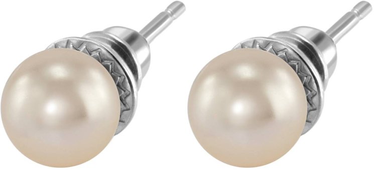 Серьги из серебра с жемчугом (Арт.aas-13-8-4-s)