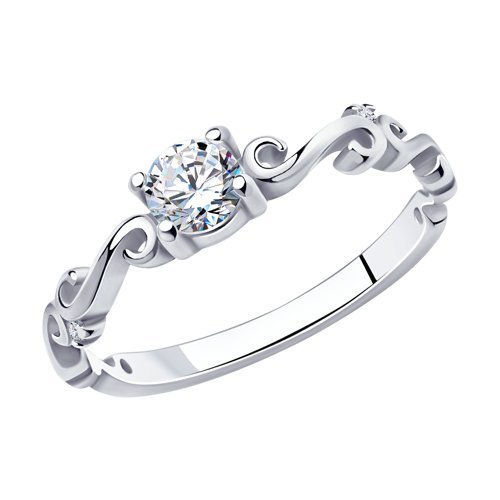 Кольцо из серебра с фианитами (Арт.94010907)