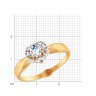 Кольцо из золота с фианитами (Арт.017874)