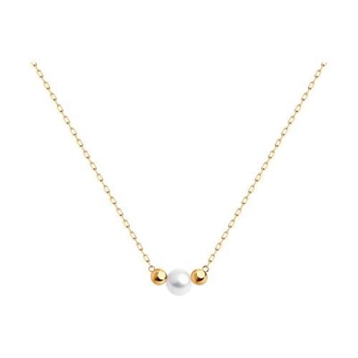 Колье золотое пробы 585 с жемчугом (Арт.51-370-01805-1)