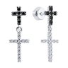 Серьги из серебра с фианитами (Арт.94026449)