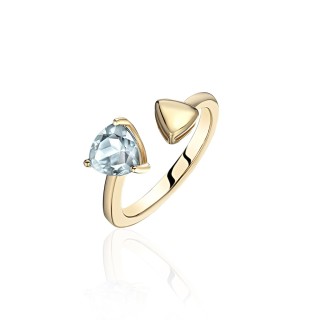 Кольцо золотое с топазом «Soul Aura Трио» Estet (арт.01К3315456-3)