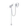 Серьга из серебра с фианитами (Арт.94170327)