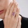 Кольцо золотое пробы 585 с аметистом (Арт.71-00371)