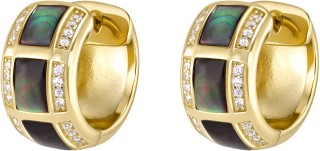 Серьги серебряные с жемчугом и куб. цирконием Pearl charm G Rivoli (арт.FPO-S4-D-G)