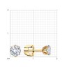 Серьги из золота с фианитами (Арт.028237)