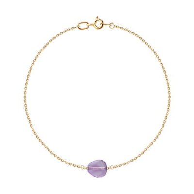 Браслет золотой 585 с аметистом «Лавандовый Шарм» Соколов (арт.750651)
