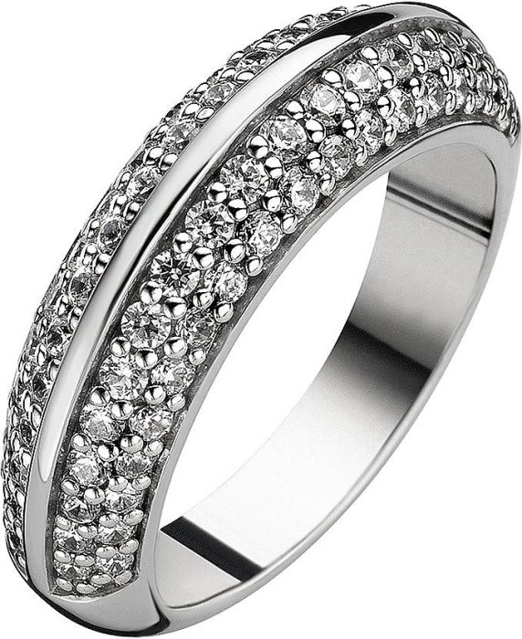 Кольцо из серебра с куб. цирконием (Арт.1846zi)