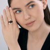 Кольцо из золочёного серебра с гранатами и фианитами «Таинственный Гранатовый Сад» Соколов (арт.93-310-00855-1)