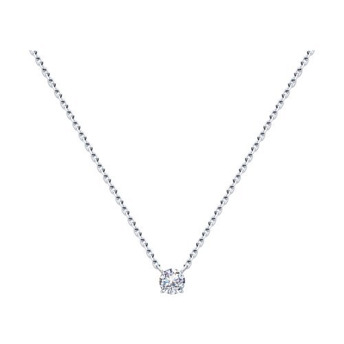 Колье из серебра с фианитом (Арт.94070446)