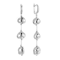 Серьги из серебра с куб. цирконием (Арт.rb-e326-3-x-w-x-x-w)