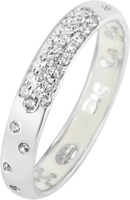 Кольцо из белого золота с бриллиантом и эмалью (Арт.k7hliwg)