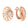 Серьги золото с бриллиантами «Вихрь сияния» MY JEWELS (арт.E49207A0S14R002_SR_PINK)