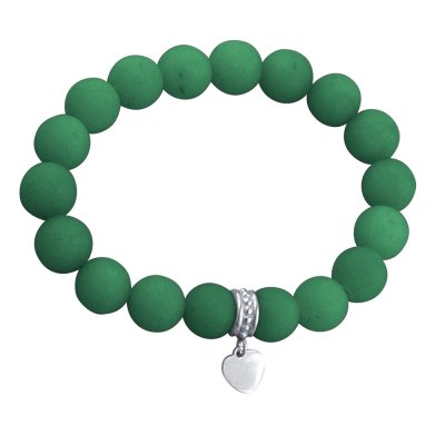 Браслет с кварцем и серебряной вставкой «Карамельное Сердце» Estet (арт.01Б452355-11)