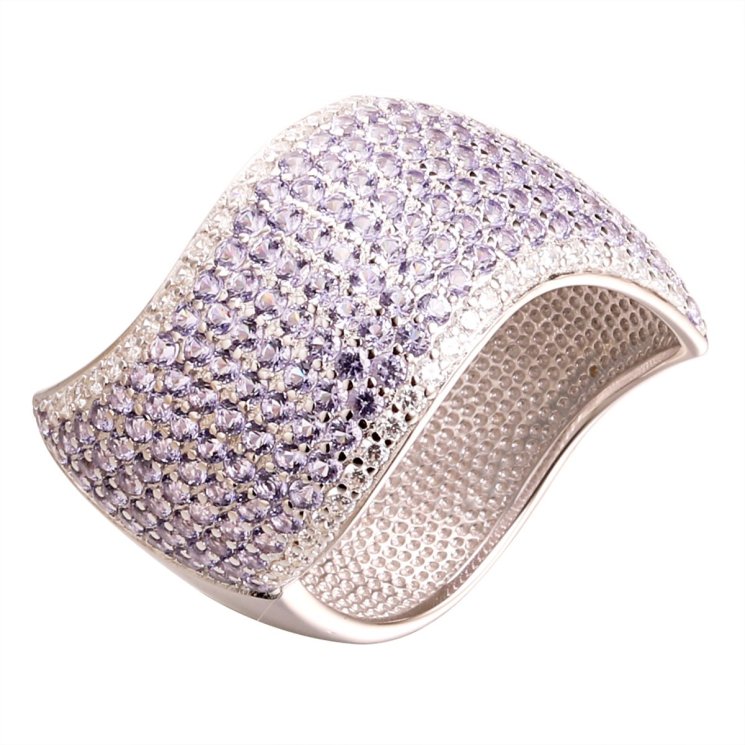 Кольцо из серебра с фианитом (Арт.cz-r03488-x-w-x-x-m1)