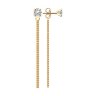 Серьги из серебра с фианитами (Арт.93-122-01493-1)